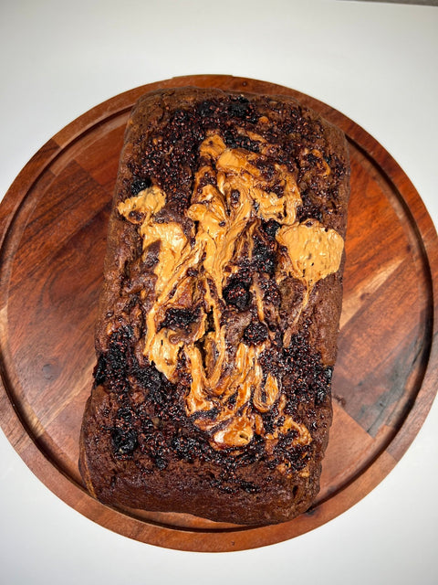 Peanut Butter & Jelly Banana Bread - Nora's Family Bakery