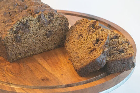 Sliced Salted Rye Chocolate Banana Bread